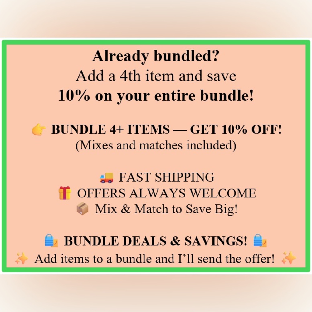 Bundle 4+ items & SAVE 10%.